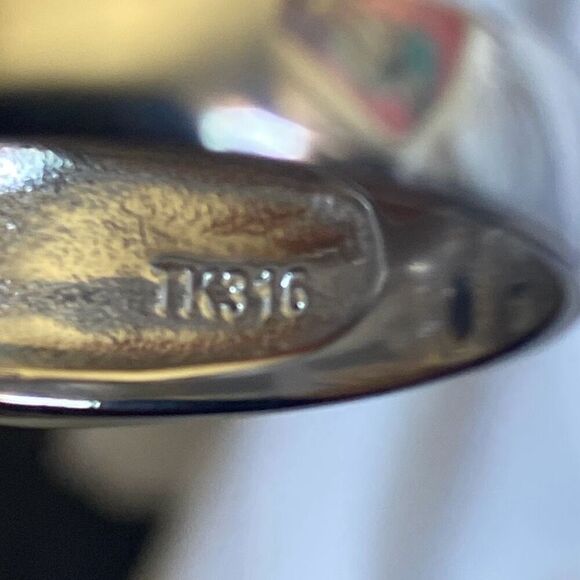 Men's Stainless Steel Sapphire Ring size 11 - Picture 5 of 5